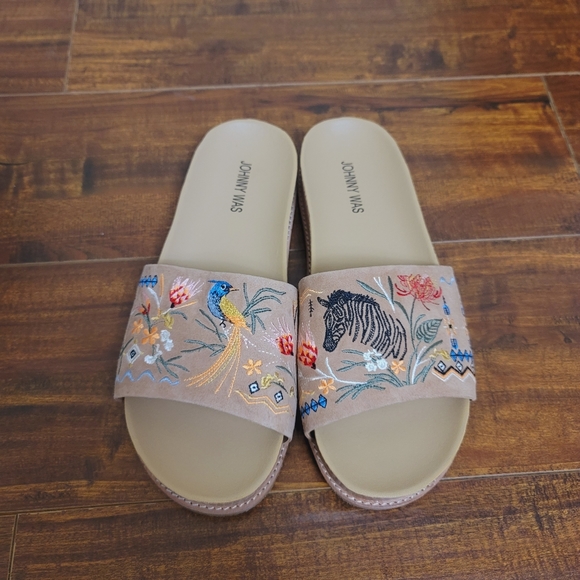 Johnny Was Watipaso Slides /Sandals - Picture 2 of 6
